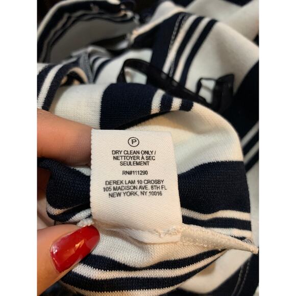 DEREK LAM 10 CROSBY Rachel Comey Stripe Dress XS - Picture 6 of 7